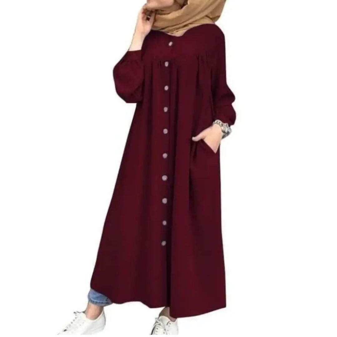 Abaya With Buttons
