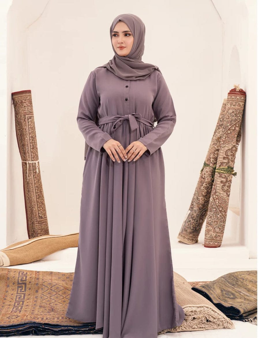 RAISIN PURPLE ABAYA (BY PEHNAWAYY)