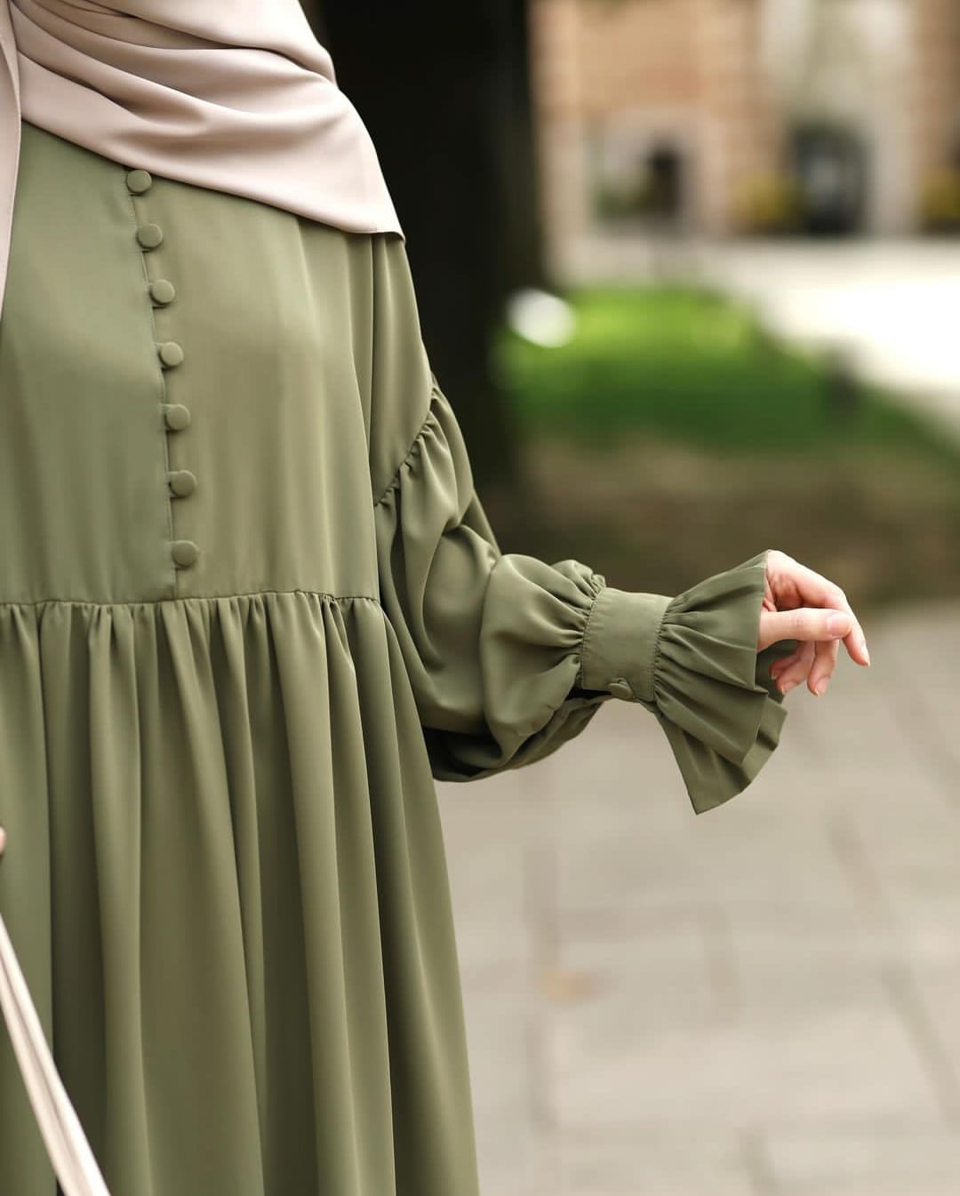Olive Green Abaya