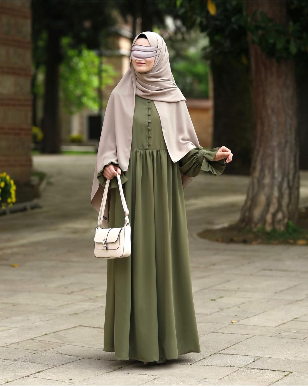 Olive Green Abaya