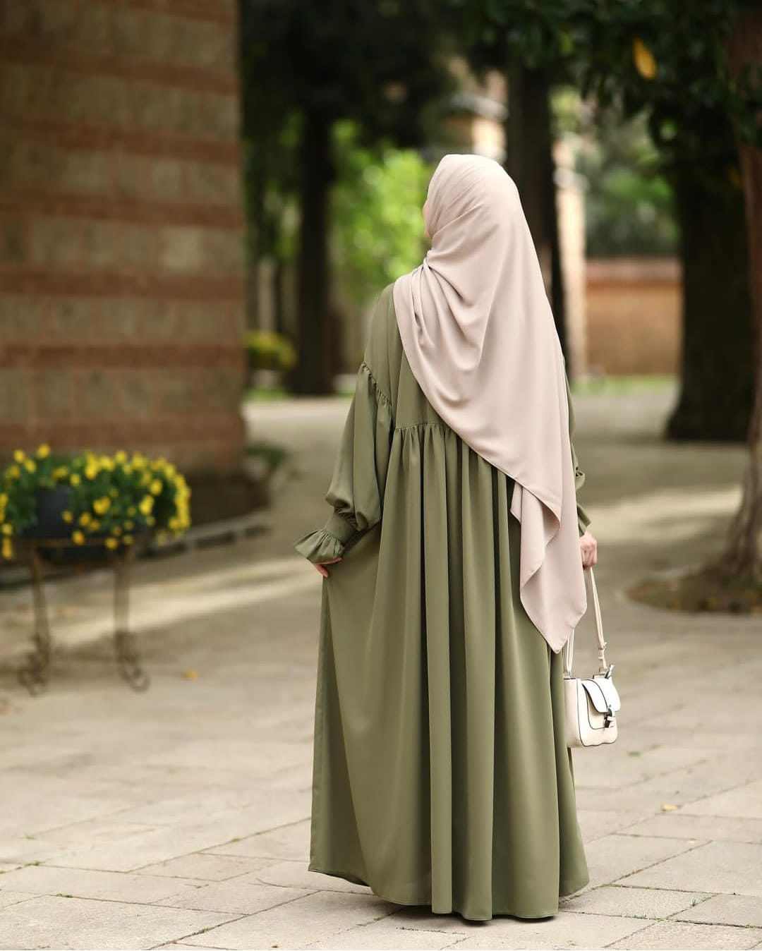 Olive Green Abaya