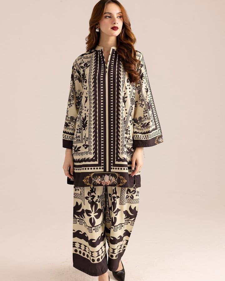 Noor Luxe Printed Co -Ord set 2pcs