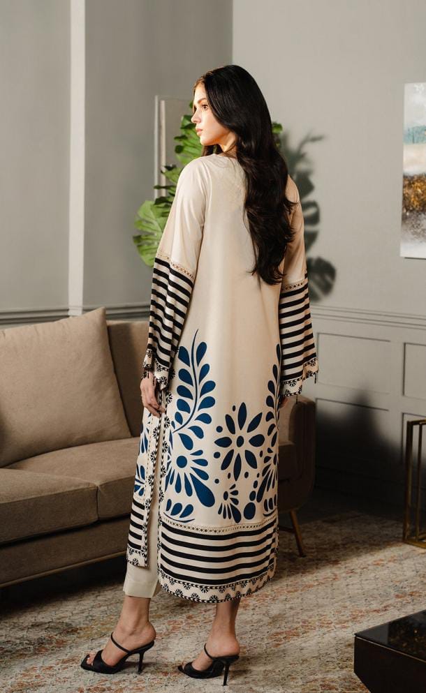 NEEL TARA - BOLD BLOCK 3PCS SET WITH CHAFFON DUPATTA