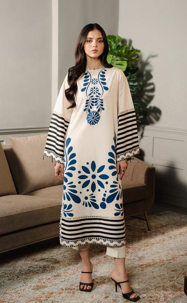 NEEL TARA - BOLD BLOCK 3PCS SET WITH CHAFFON DUPATTA
