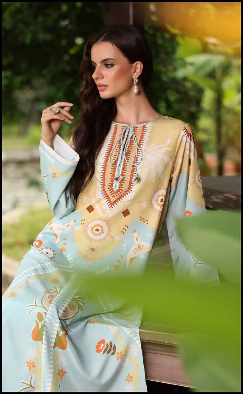"NEW PRINTED LONG 2PC"