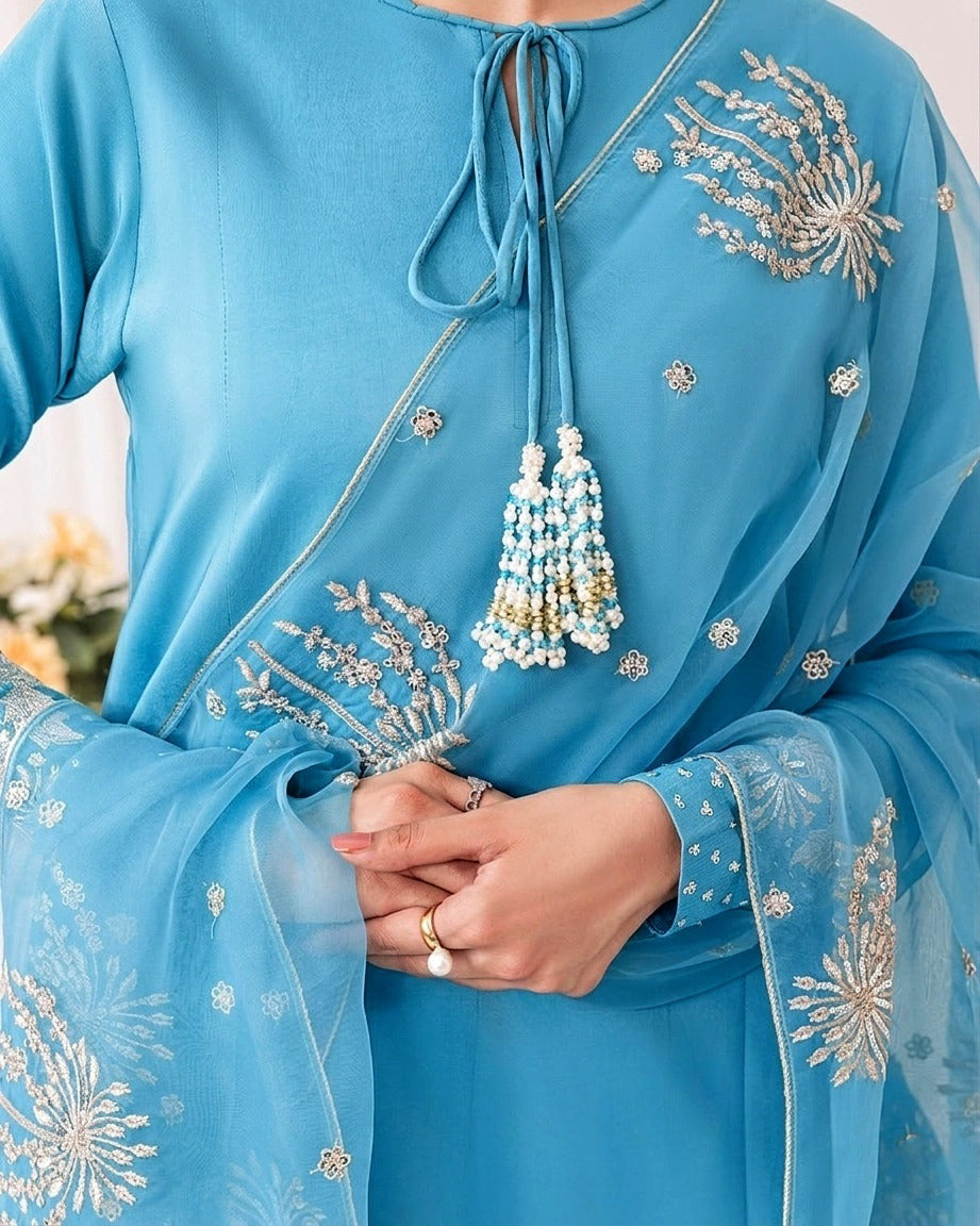 Silver/Golden Heavy Embroidery
