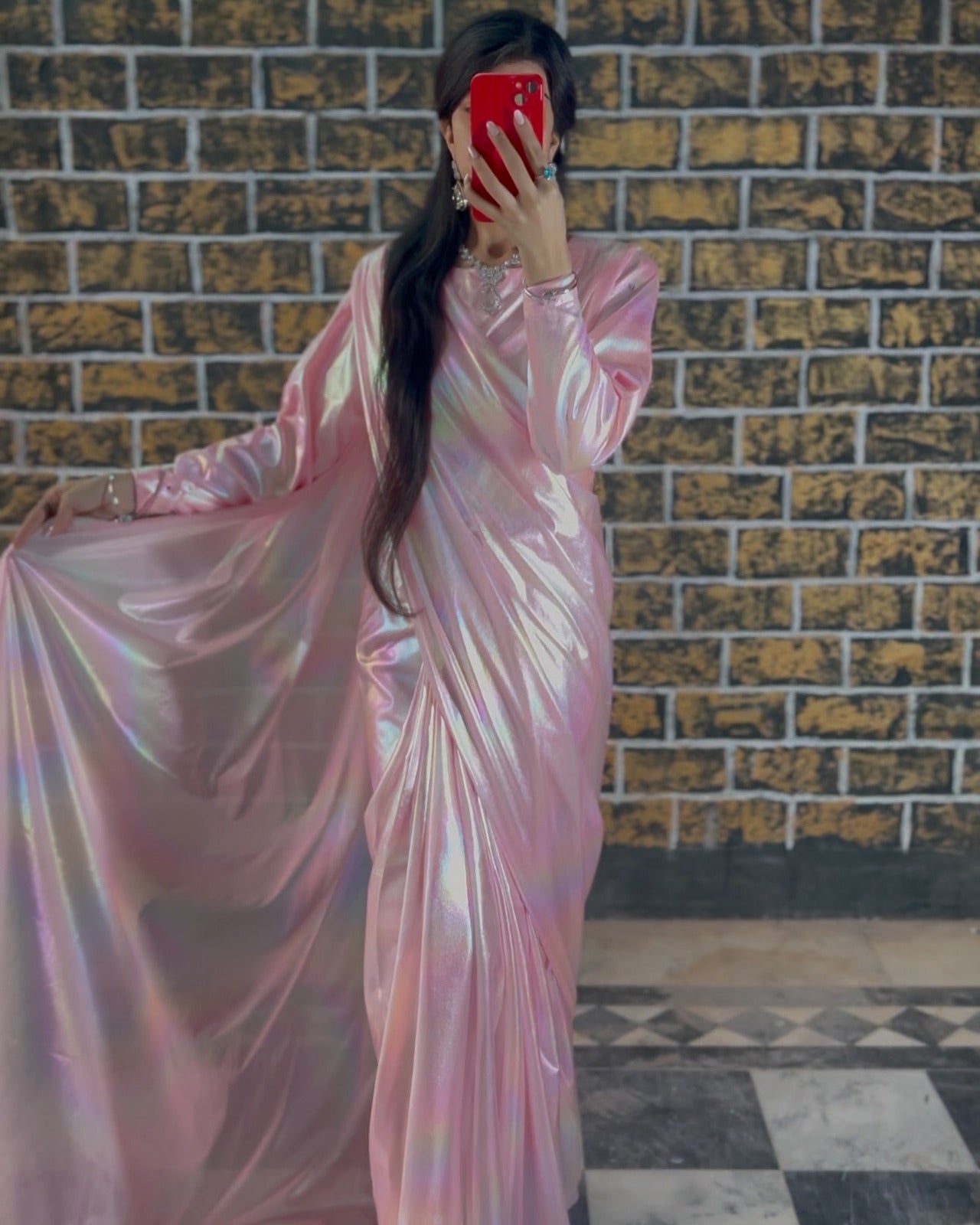 Rainbow Moonlight Saree