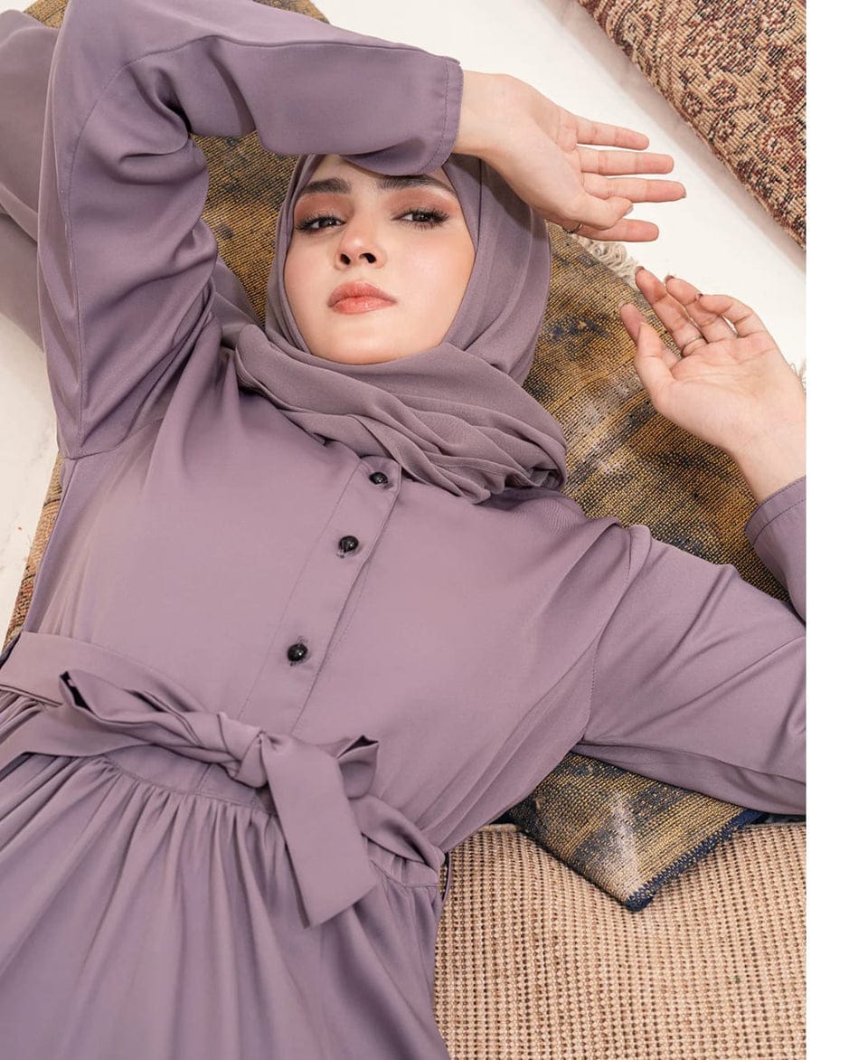 RAISIN PURPLE ABAYA (BY PEHNAWAYY)