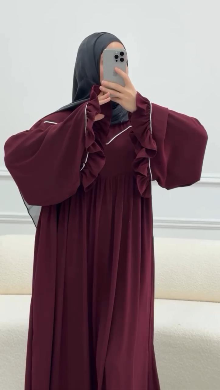 Frill Abaya With Staller