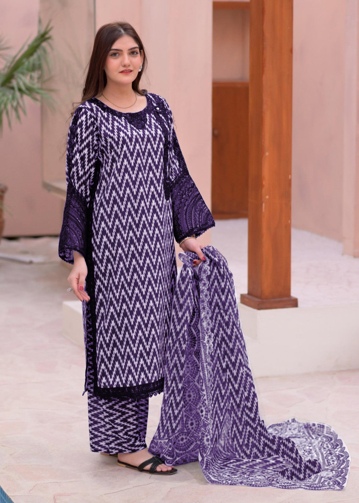 ZigZag Digital Printed