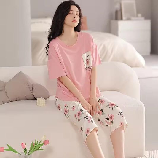 WOMENS  NIGHTWEARS PRINTED FLOWER