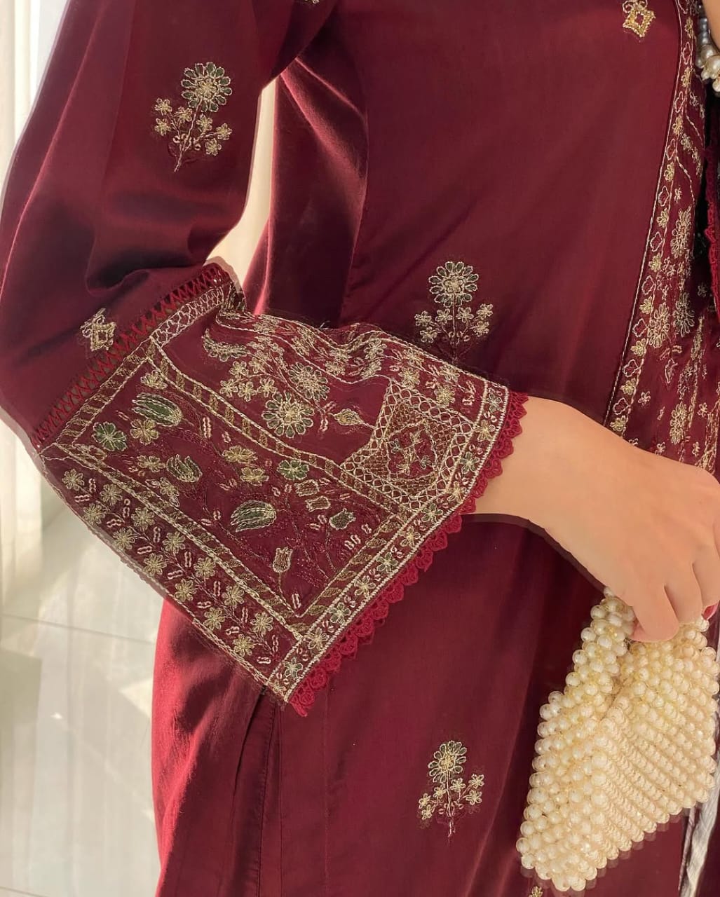 Heavy Embroidered 3pcs