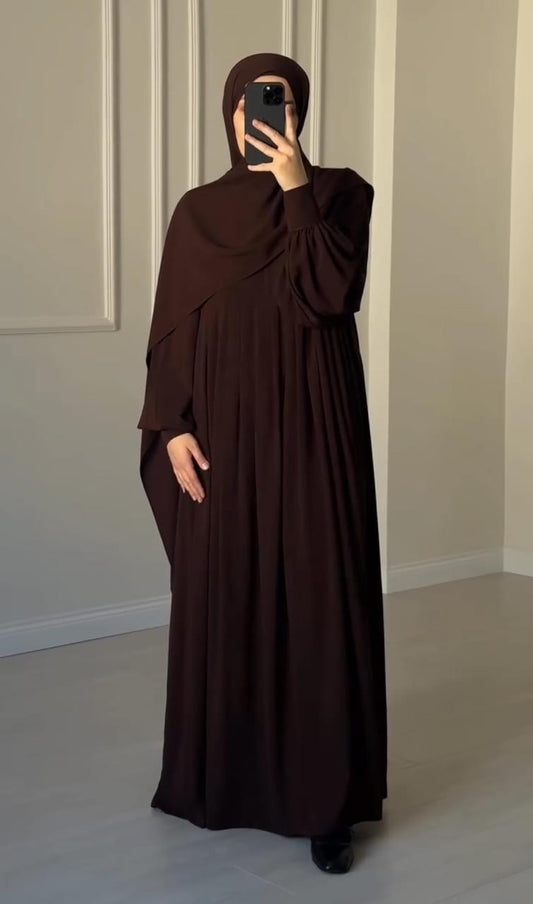 *Chocolaty Elegant Brown Abaya  With Stoller*