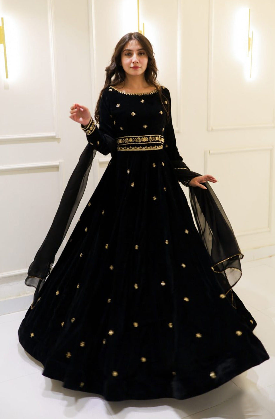 Velvet Skirt And Top