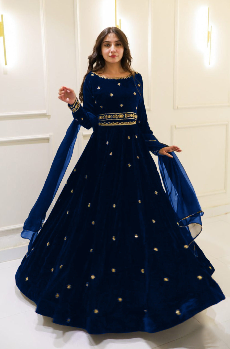 Velvet Skirt And Top