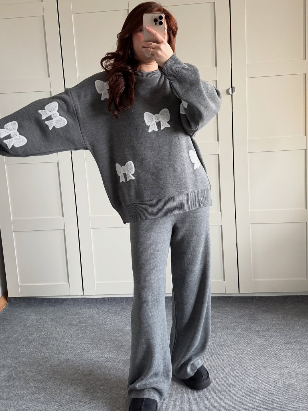 Bow Printed TrackSuit