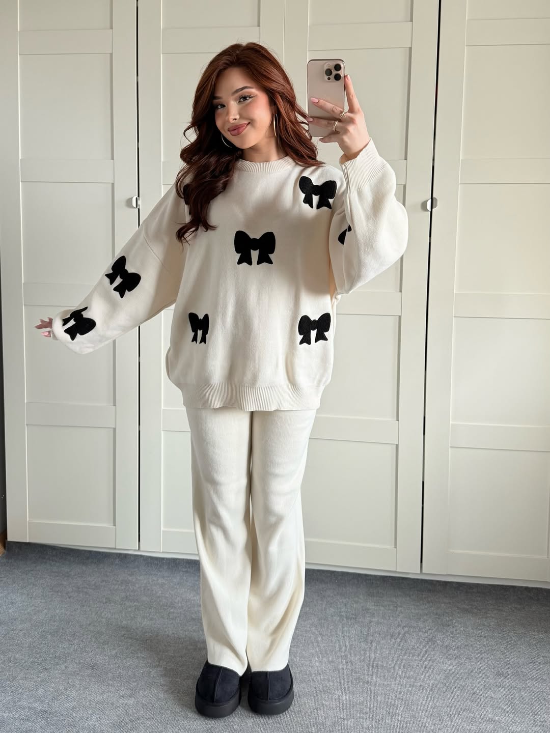 Bow Printed TrackSuit