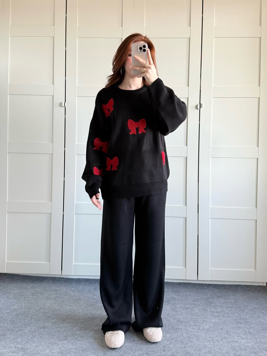 Bow Printed TrackSuit