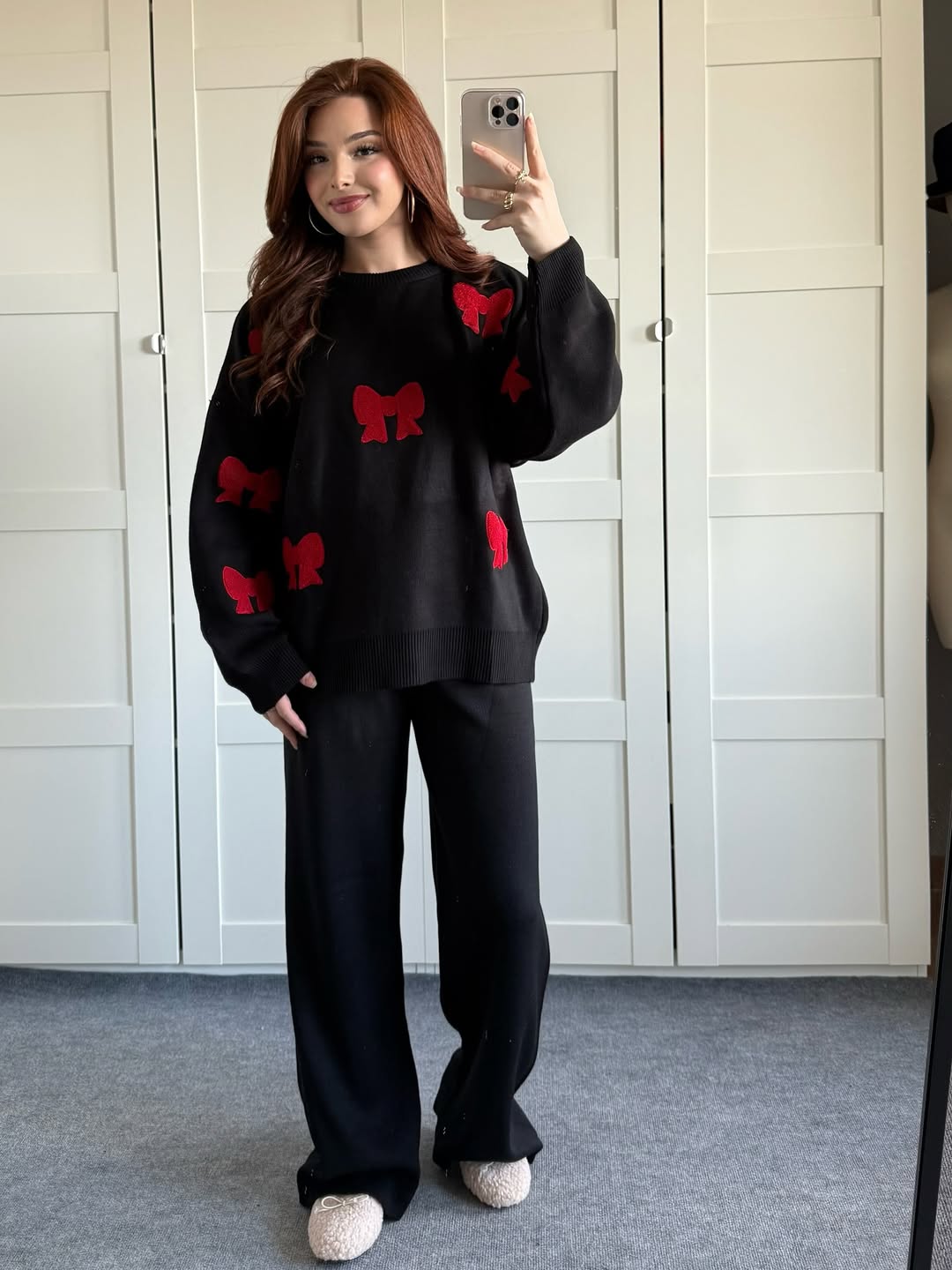 Bow Printed TrackSuit