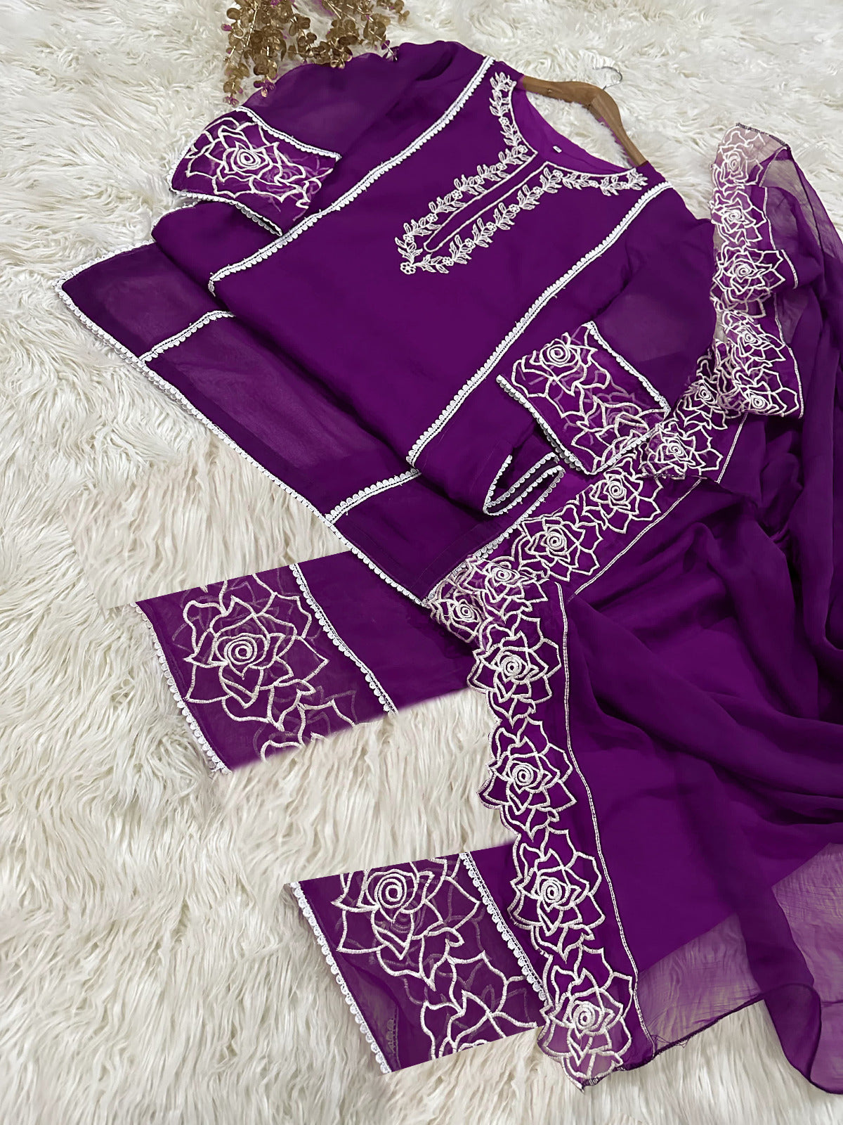 Embroidered 3_pcs Emsemble