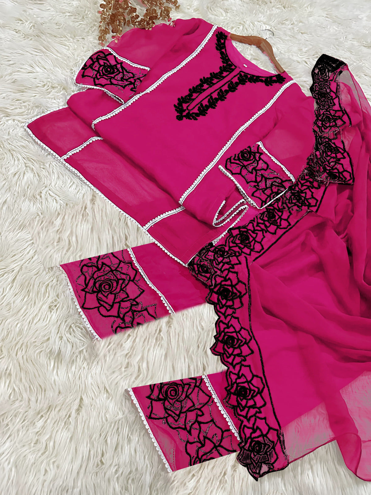 Embroidered 3_pcs Emsemble