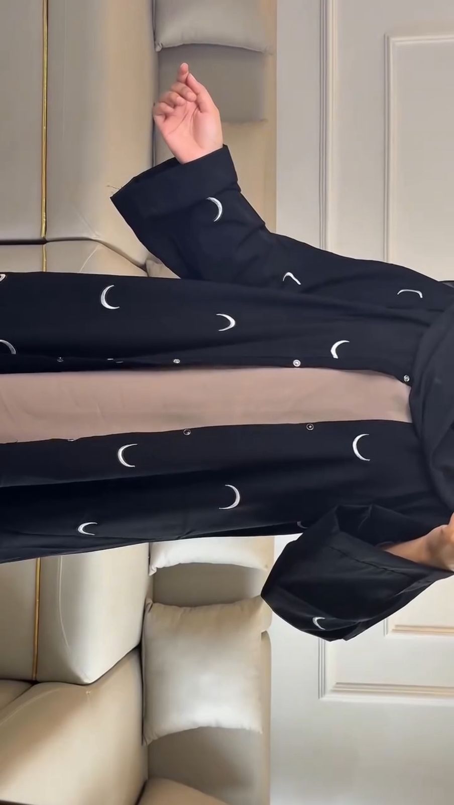 MOON EMBROIDERY ABAYA"
