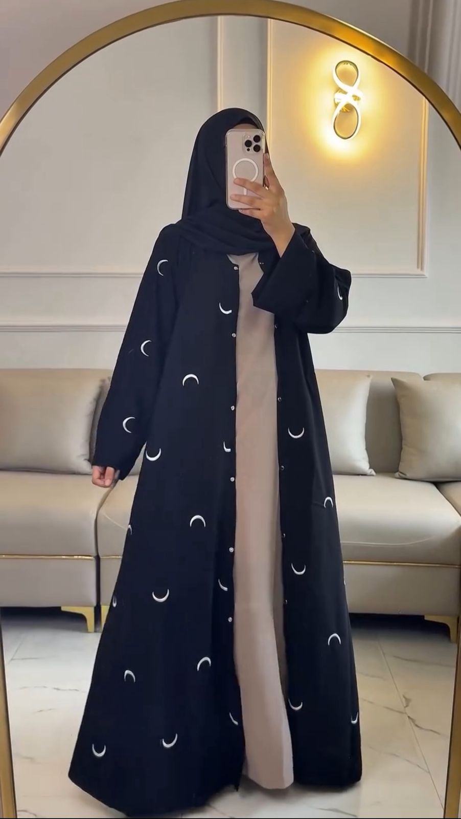 MOON EMBROIDERY ABAYA"