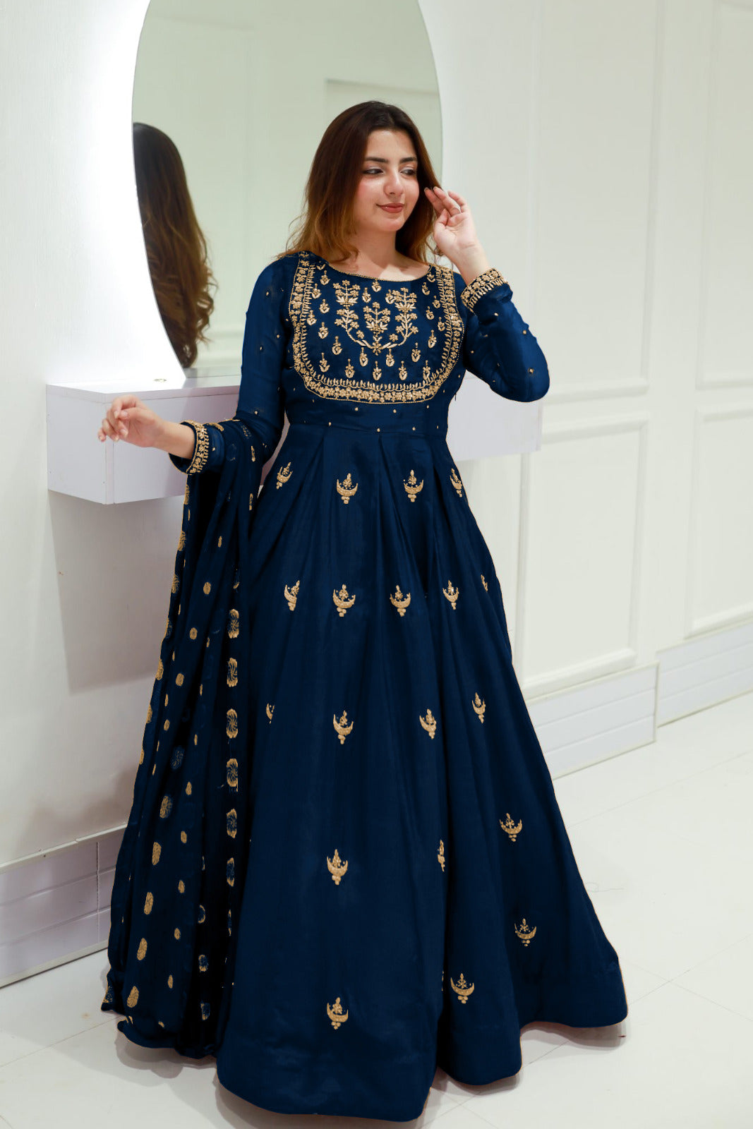 Zarri Embroidery & Stone Handwork Maxi