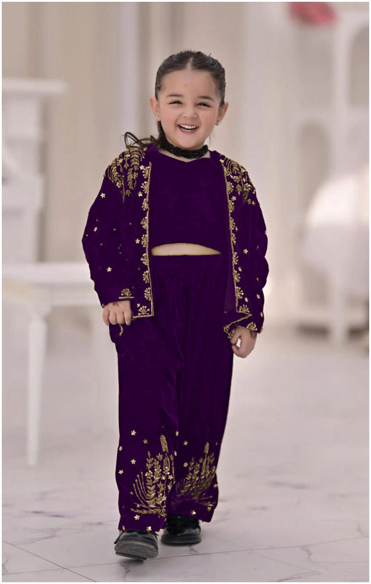 Kids Gown 3pcs Suit