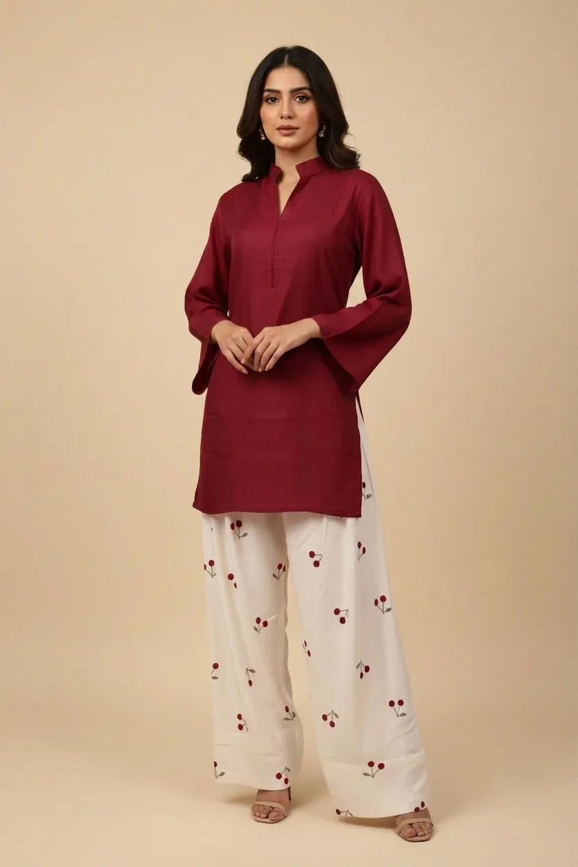 Cherry Printed Farshi Shalwar 🍒🍒