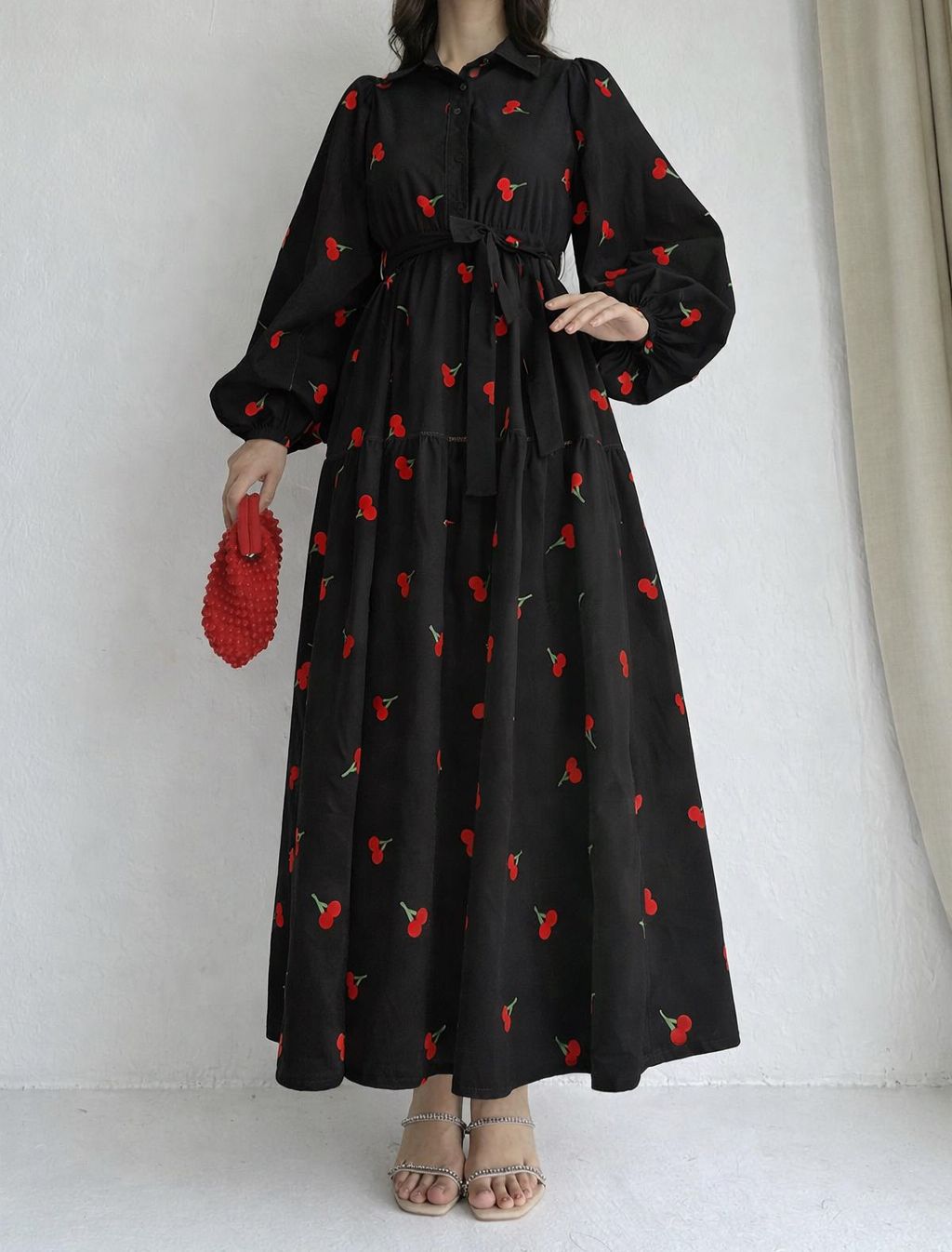 Cherry Printed Maxi
