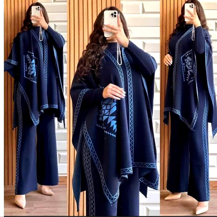 CAP SHAWL 3 PIECE
