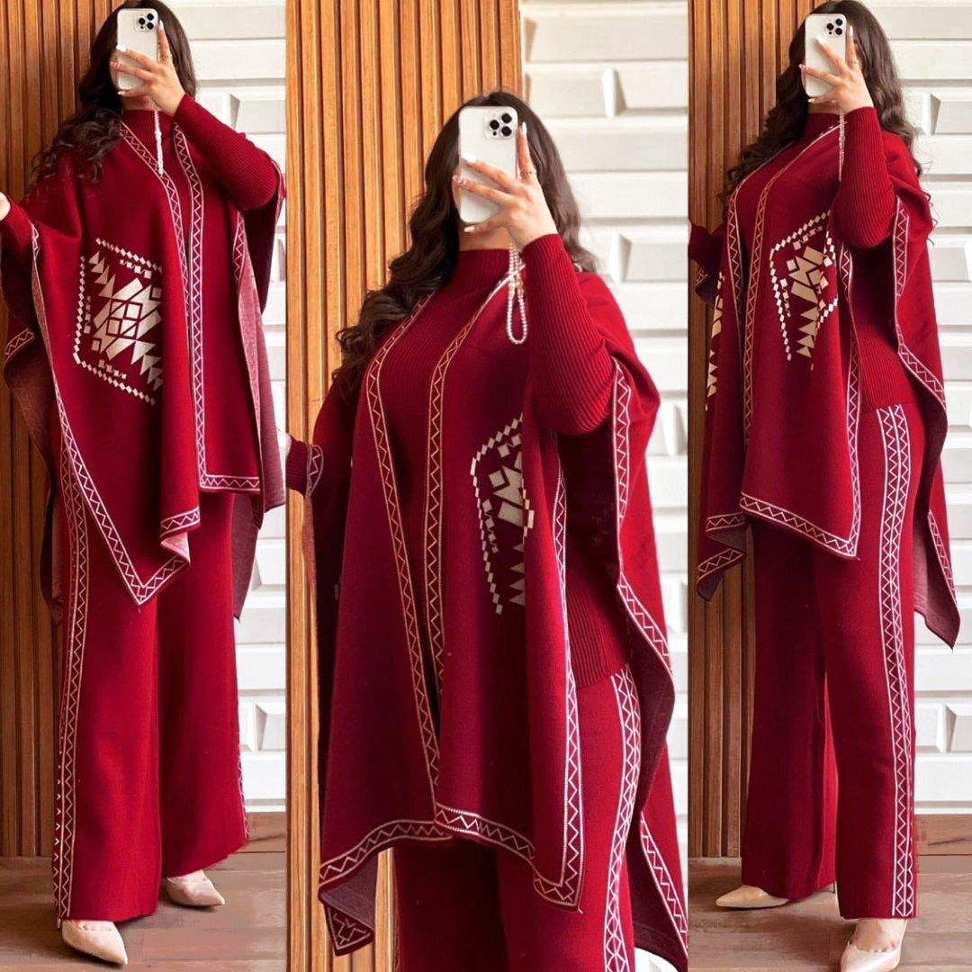 CAP SHAWL 3 PIECE
