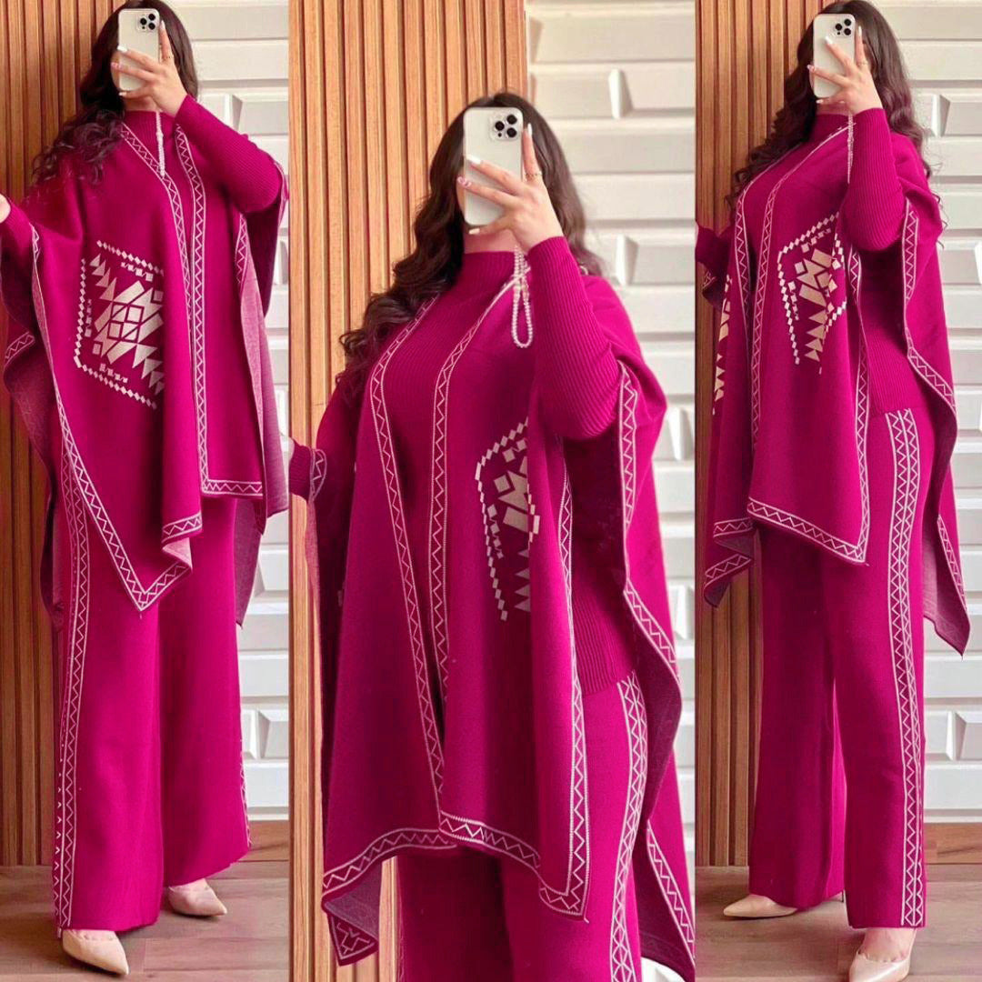 CAP SHAWL 3 PIECE