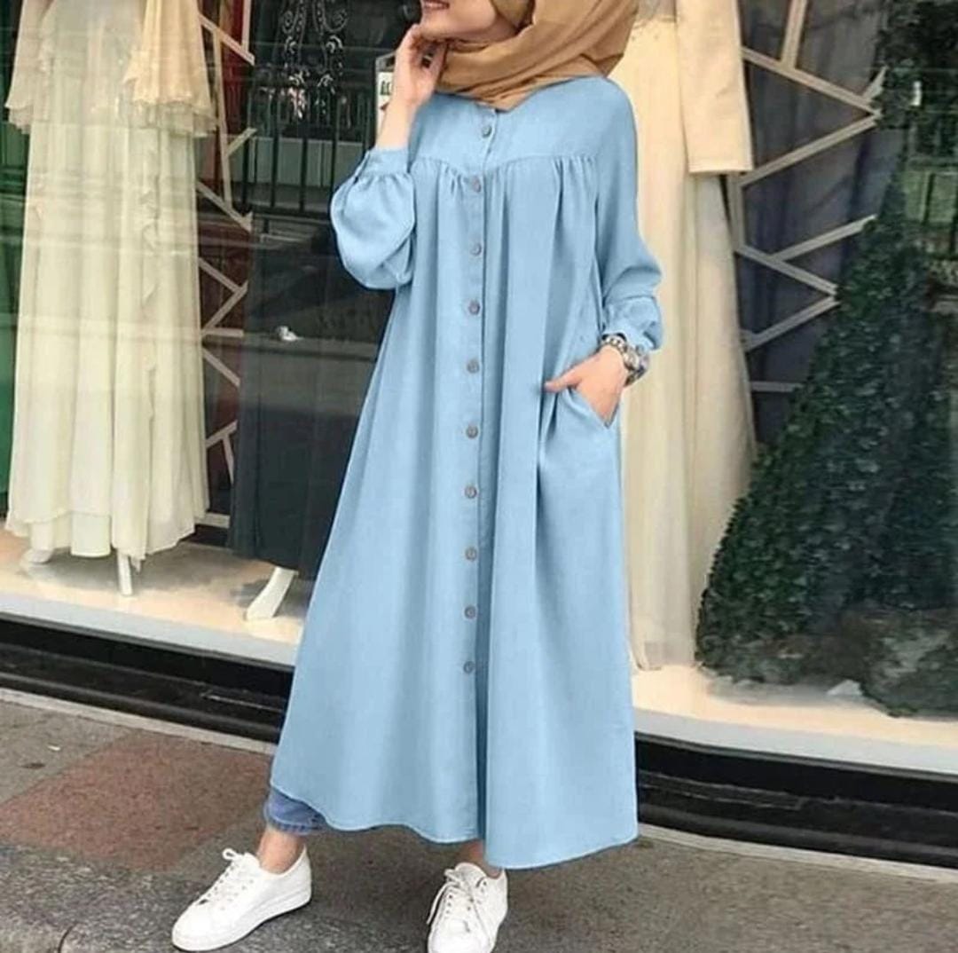 Abaya With Buttons