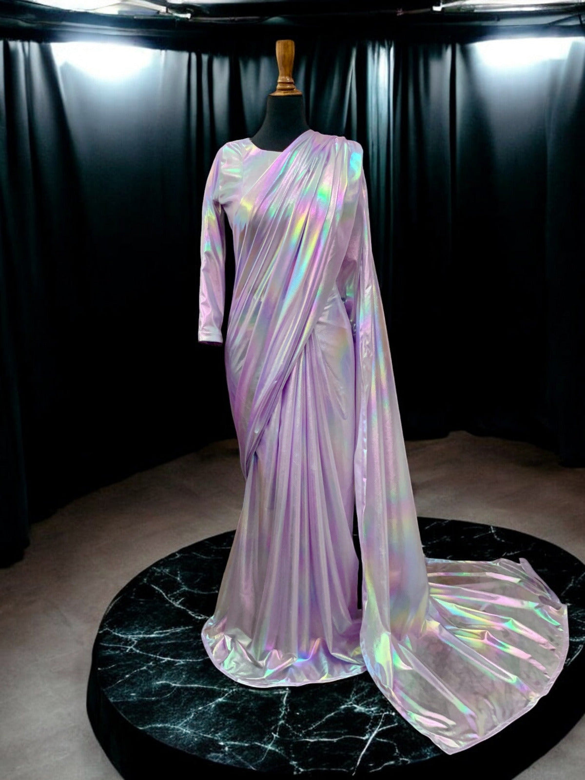 Rainbow Moonlight Saree