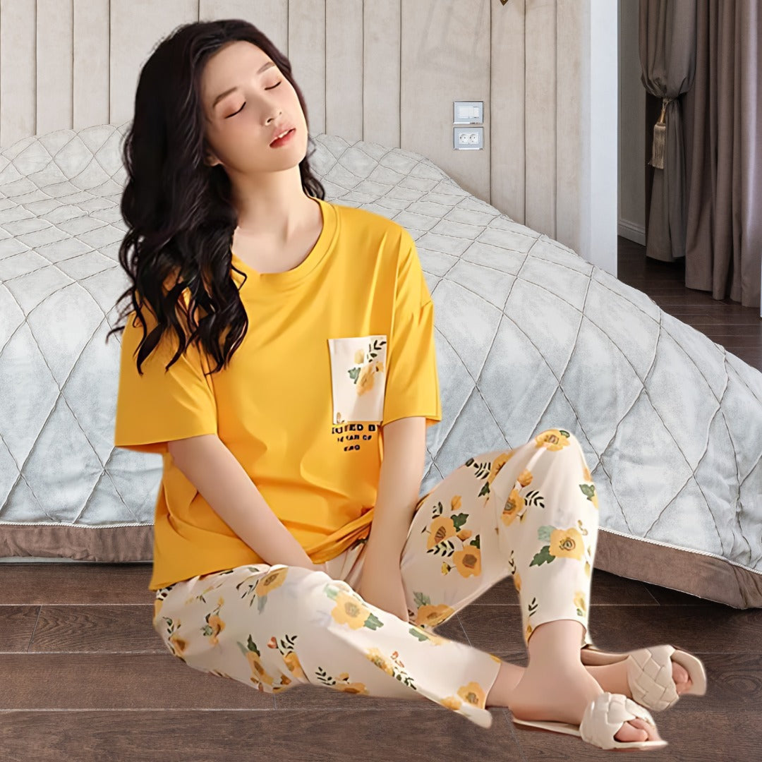 WOMENS  NIGHTWEARS PRINTED FLOWER