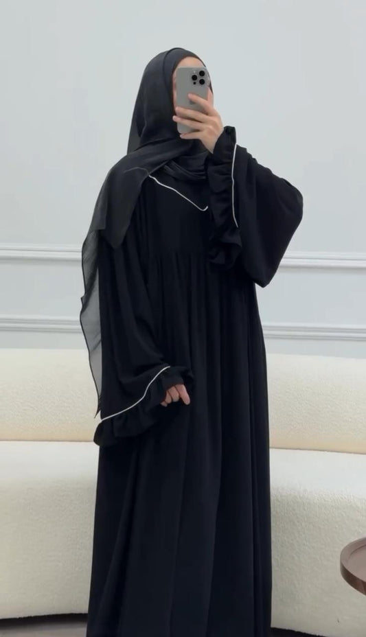 Frill Abaya With Staller