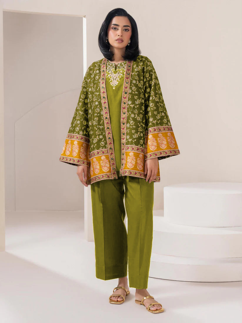 Gown Embroidery 3Pcs Suit