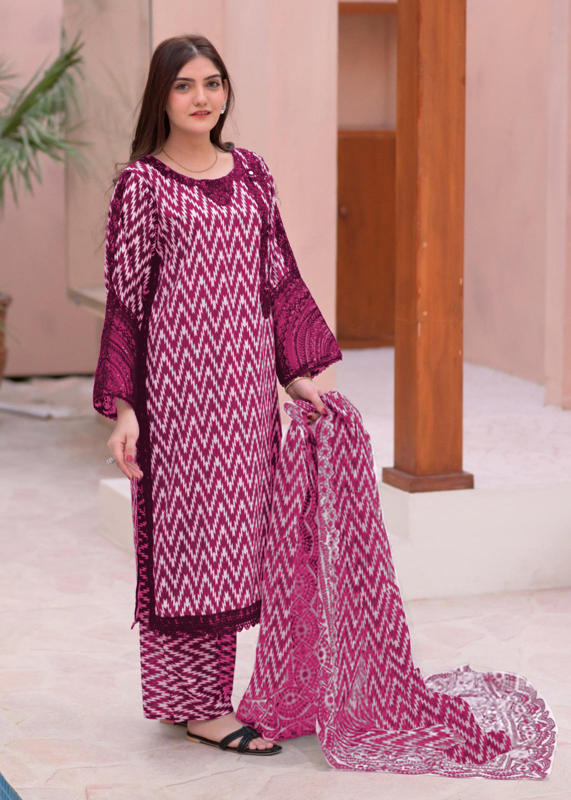 ZigZag Digital Printed