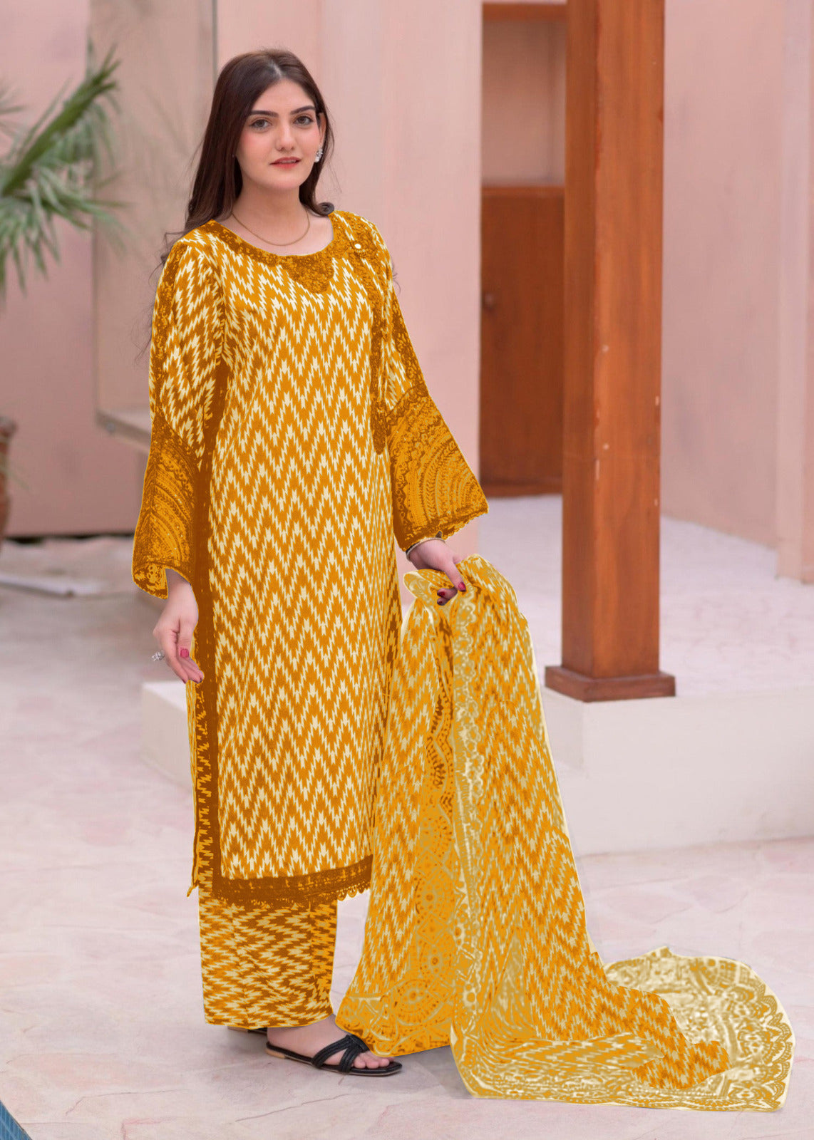 ZigZag Digital Printed