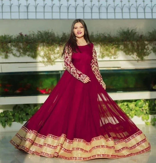 Embroidered Lace Maxi