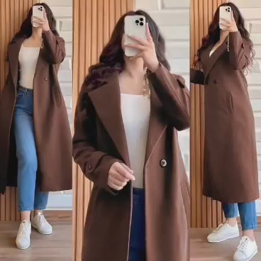 Double Pocket Fleece Coat