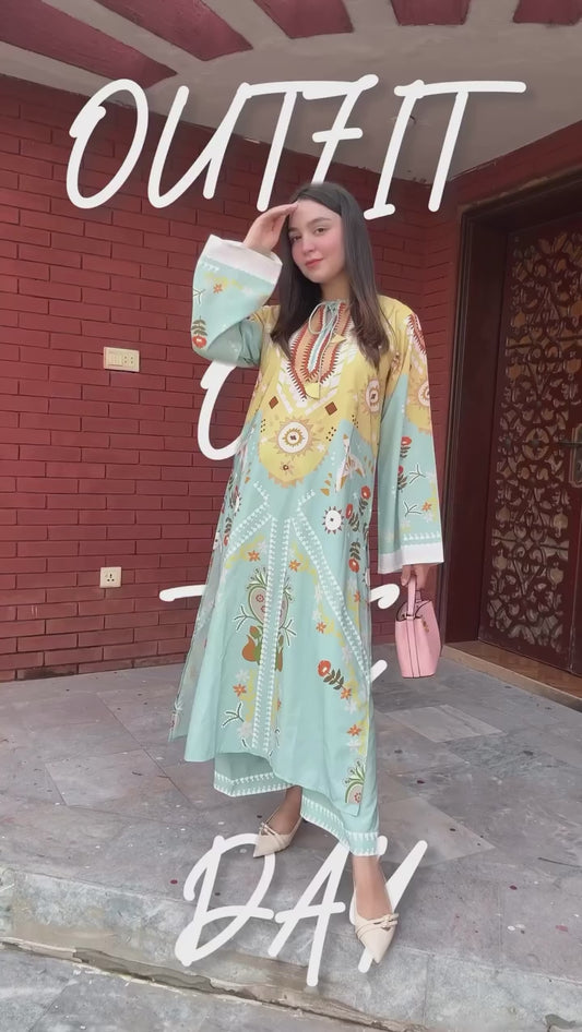 "NEW PRINTED LONG 2PC"
