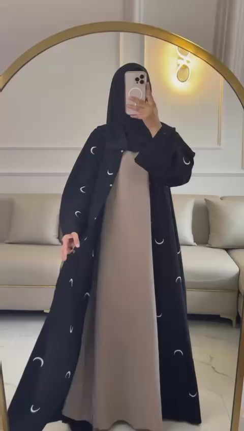 MOON EMBROIDERY ABAYA"
